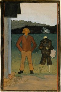 Hugo Simberg - Death and the Peasant - A II 968-14 - Finnish National Gallery