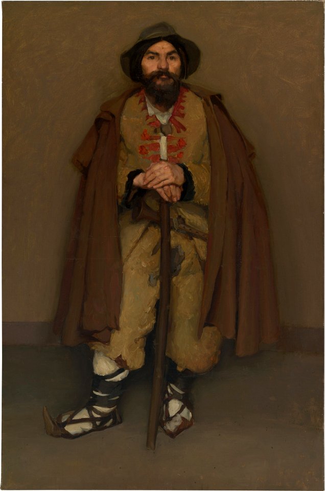 Hugh Ramsay - A mountain shepherd (An Italian dwarf) - Google Art Project