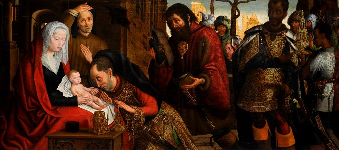 Hugo van der Goes follower - Adoration 024L18033 9KXQ5