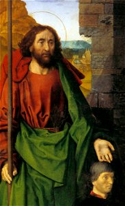 Hugo van der goes portinari triptych left St Thomas