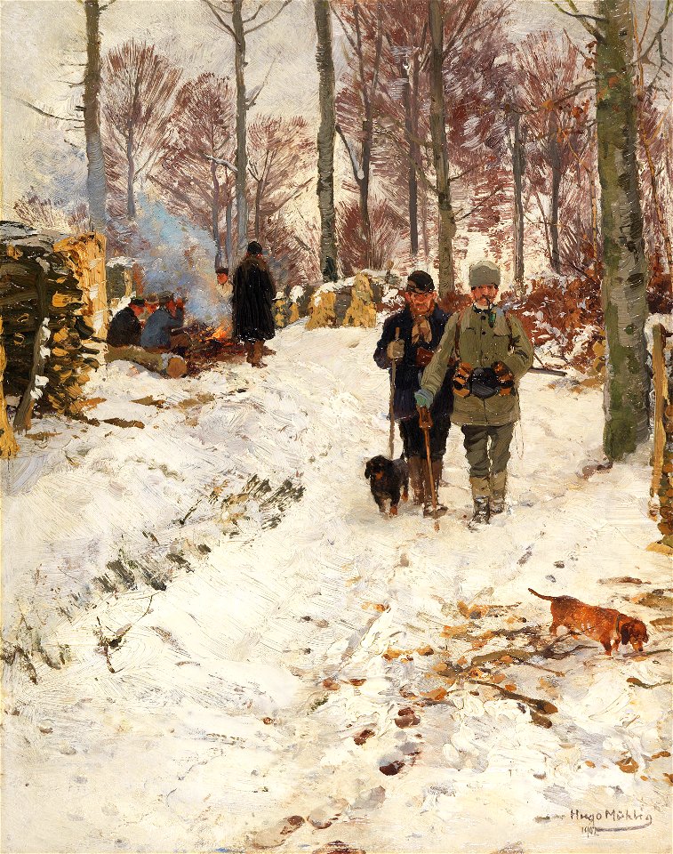 Hugo Mühlig Jagdpause 1902