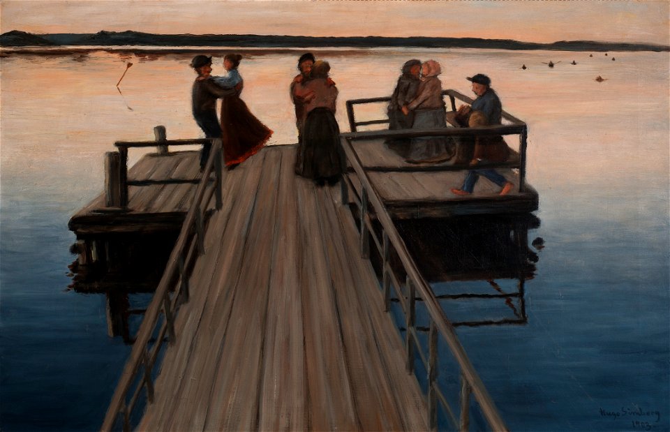 Hugo Simberg - Tanssi sillalla (1903)