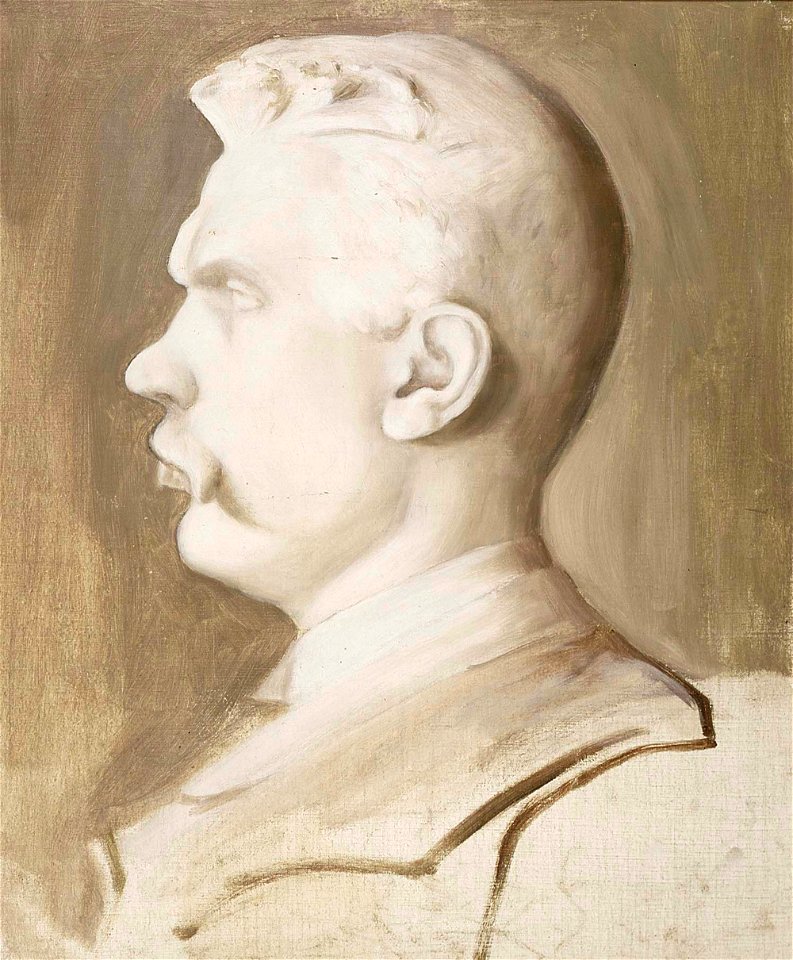 Hugo Simberg - Albert Edelfelt (Ville Vallgrenin veistoksen mukaan) - A IV 4264 - Finnish National Gallery