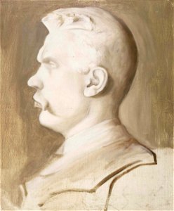 Hugo Simberg - Albert Edelfelt (Ville Vallgrenin veistoksen mukaan) - A IV 4264 - Finnish National Gallery