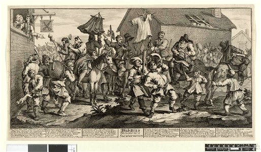 Hudibras encounters the Skimmington (BM 1847,0508.19)