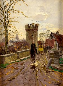 Hugo Mühlig Steintorbrücke vor dem Hexenturm in Treysa