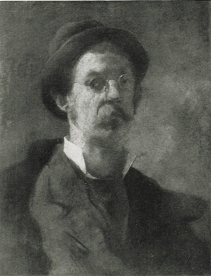 Hugo von Habermann - Selbstbildnis, 1878