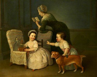 Hugh Douglas Hamilton (1739-1808) - George Harry Grey (1765–1845), Later 6th Earl of Stamford, and Lady Henrietta Grey (1764–1826), Late - 932368 - National Trust