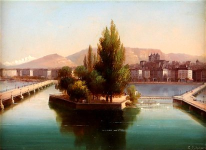 Hubert Sattler - Blick auf den Genfer See