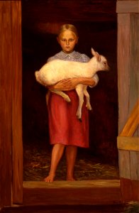 Hugo Simberg - Sheep Girl