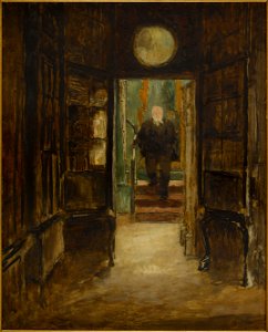 Hugo, Georges - Victor Hugo descendant de son cabinet de travail à Hauteville House - 268 - Maison de Victor Hugo