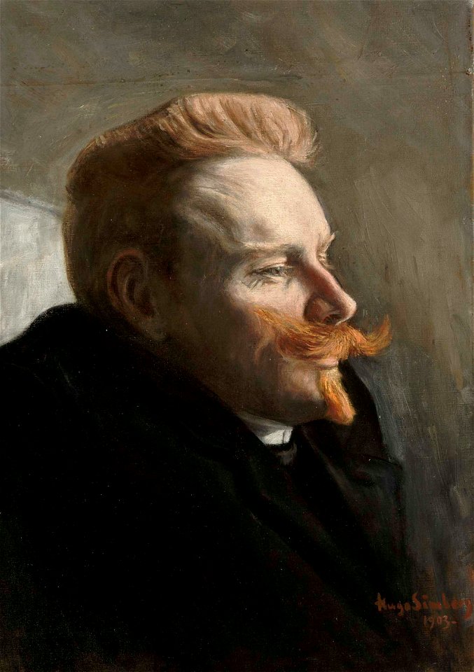 Hugo Simberg - Man with a Red Moustache - A IV 4274 - Finnish National Gallery