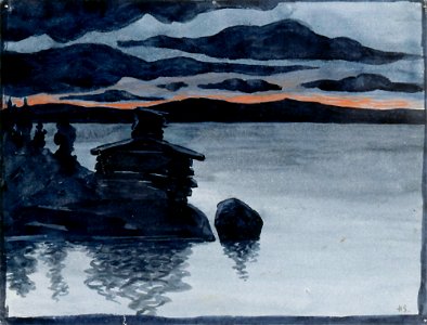 Hugo Simberg - Ilta - A II 968-49 - Finnish National Gallery
