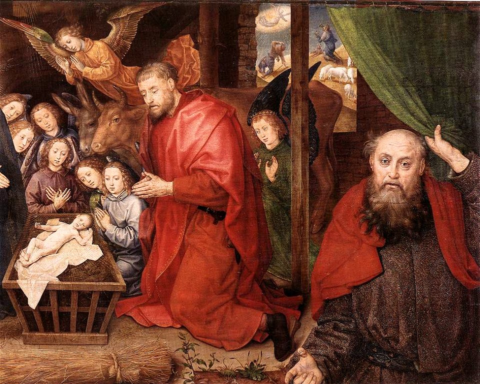 Hugo van der Goes - Adoration of the Shepherds (detail) - WGA9647