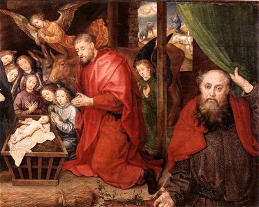 Hugo van der Goes - Adoration of the Shepherds (detail) - WGA9647