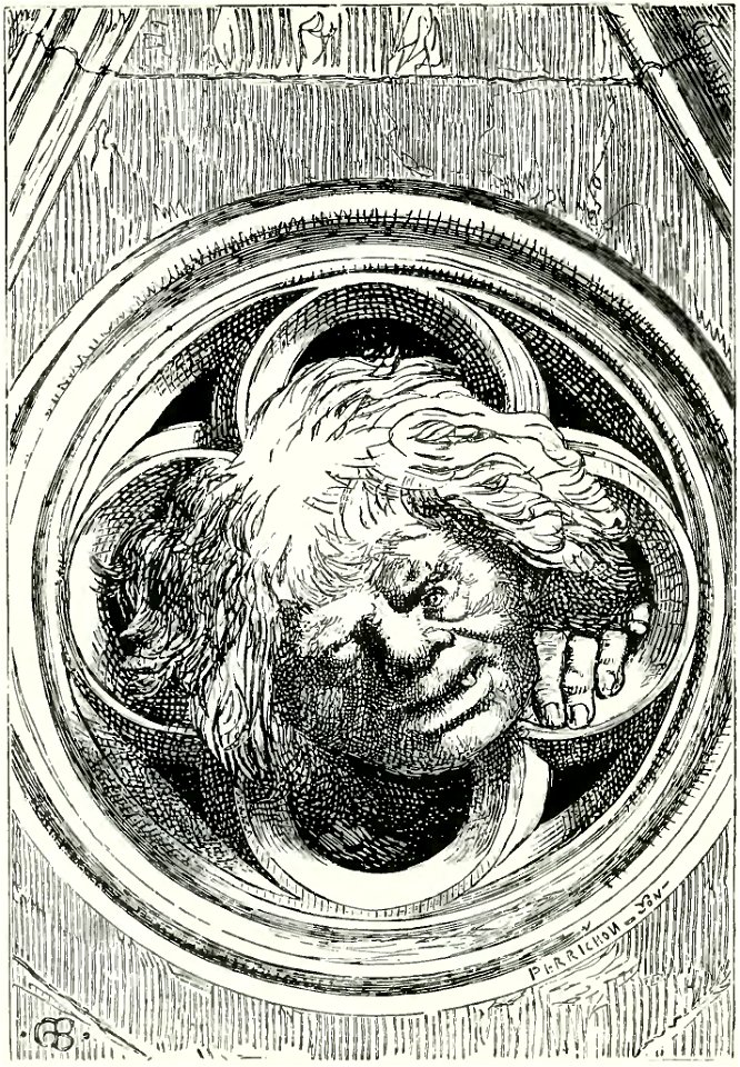 Hugo - Œuvres complètes, Impr. nat., Roman, tome II (page 499 crop) (Quasimodo head)