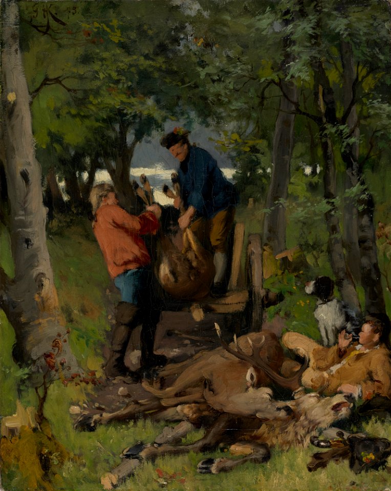 Hugo Kotschenreiter - Nach der Jagd - G 531 - Lenbachhaus