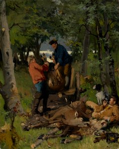 Hugo Kotschenreiter - Nach der Jagd - G 531 - Lenbachhaus