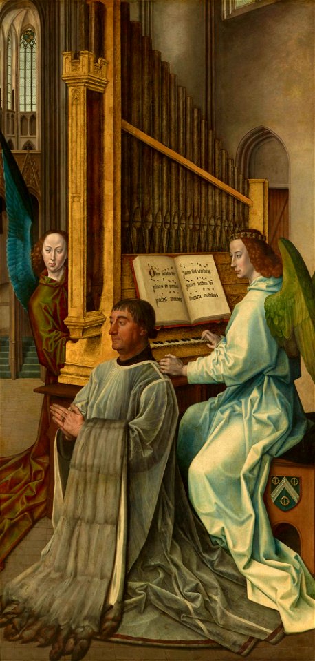 Hugo van der Goes - The Trinity Altarpiece - Donor portrait of Edward Bonkil