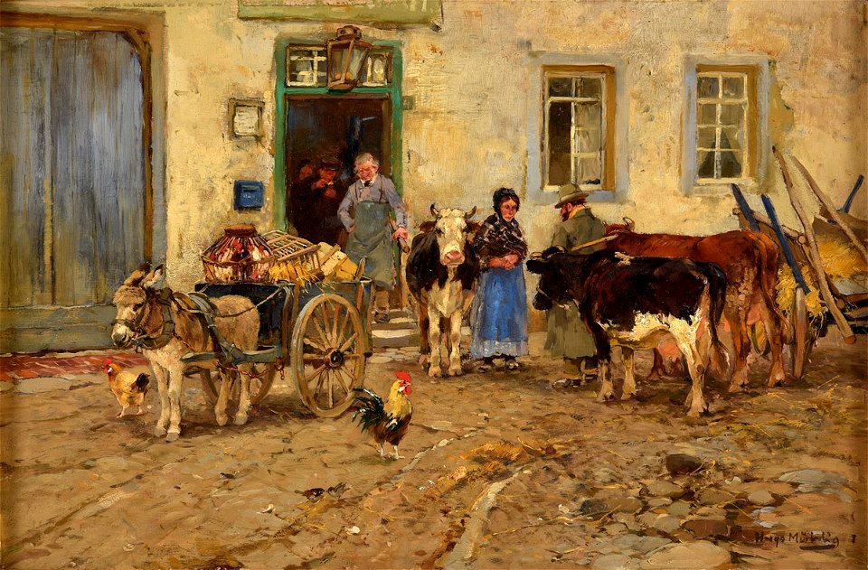 Hugo Mühlig Aufbruch zum Markt