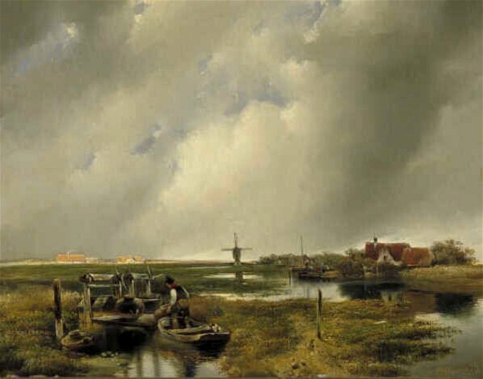 Huib van Hove (Bz) - Plassen bij Rotterdam - 1335 (OK) - Museum Boijmans Van Beuningen