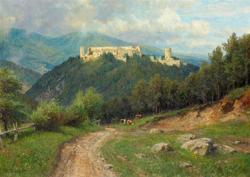 Hugo Darnaut - Die Ruine Starhemberg im Piestingtal - 829 - Österreichische Galerie Belvedere