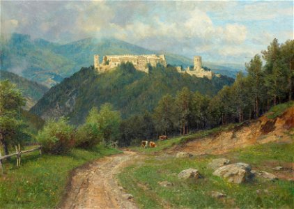 Hugo Darnaut - Die Ruine Starhemberg im Piestingtal - 829 - Österreichische Galerie Belvedere