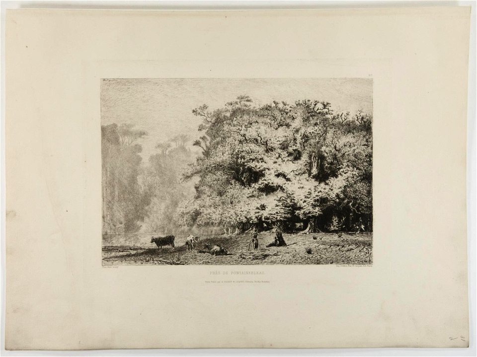 Huet - Scene near Fontainebleau, 1985-52-34913