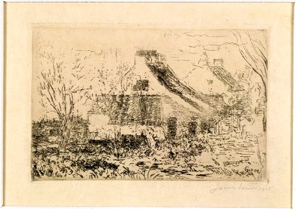 Huisjes in Mariakerke, James Ensor, MSK Gent, 1998-B-54 (T54)