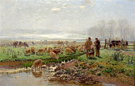 Hugo Mühlig Der Plausch am Morgen