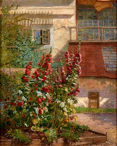 Hugo Charlemont Blühender Fingerhut im Garten