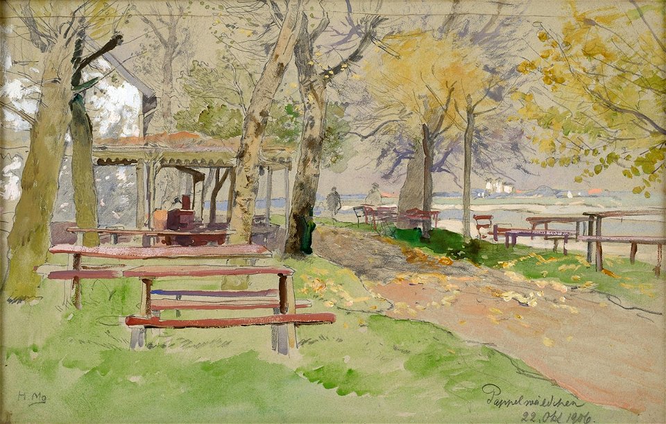 Hugo Mühlig Pappelwäldchen 1906