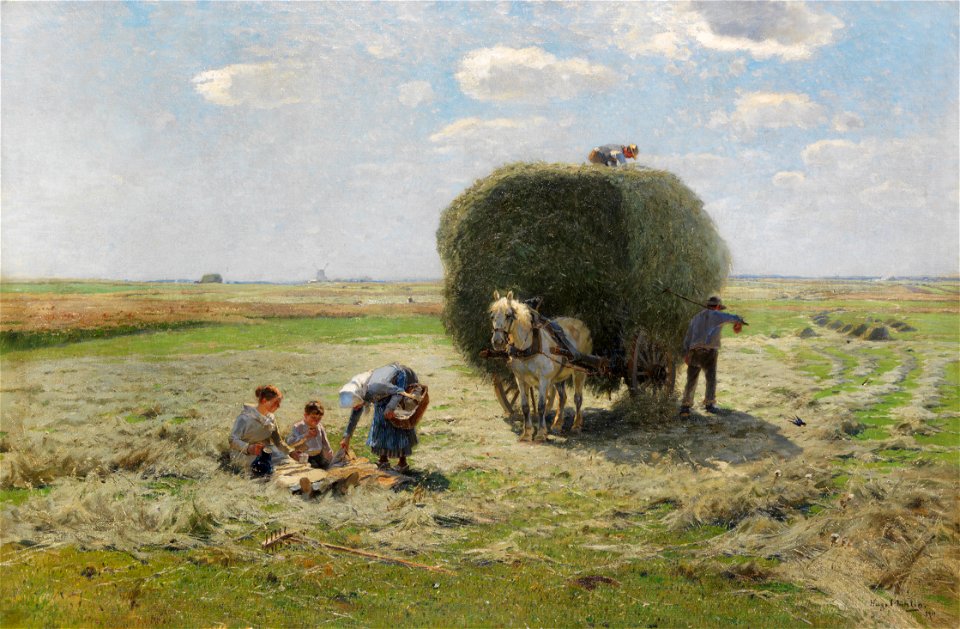 Hugo Mühlig Sommerliche Heuernte