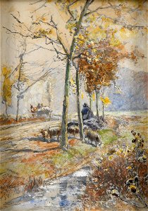 Hugo Mühlig Herbstliche Allee