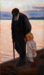 Hugo Simberg - Iltaa kohti (1913)