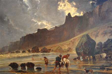 Huet Paul, vue des falaises de Houlgate