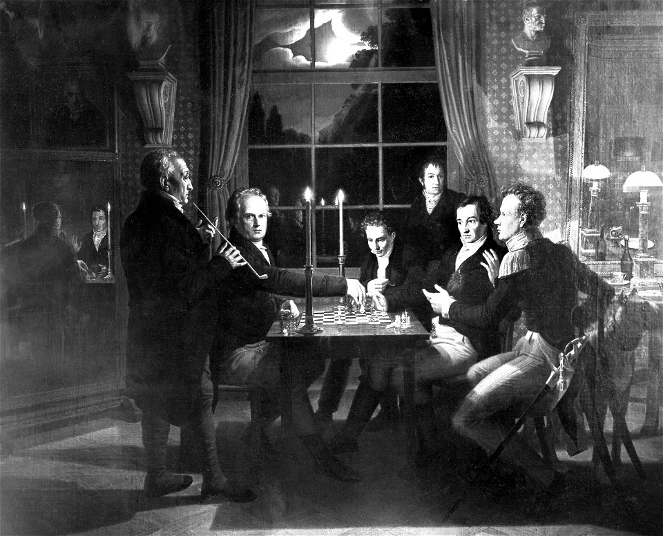 Johann Erdmann Hummel - Schachpartie im Palais Voss, Berlin (zweite Fassung, 1845)