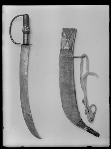 Huggare ej yrkesmässigt framställd, Massenia, Franska Ekvatorialafrika ca 1900 - Livrustkammaren - 52056