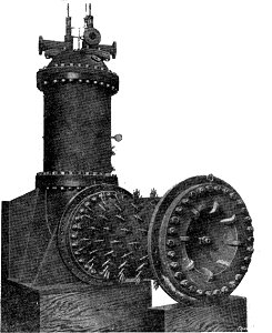 Humphrey pump (Rankin Kennedy, Modern Engines, Vol V). Free illustration for personal and commercial use.