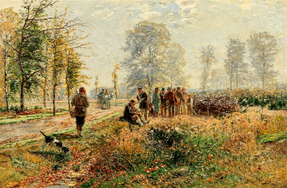Hugo Mühlig Aufbruch zur Jagd
