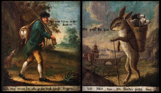 Humoristische Bilder der Jägerei