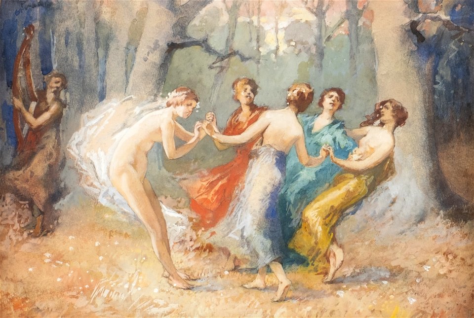 Hugo Löffler Nymphenreigen