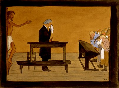 Hugo Simberg - For Thy Sake , For Your Sake - A II 968-41 - Finnish National Gallery. Free illustration for personal and commercial use.