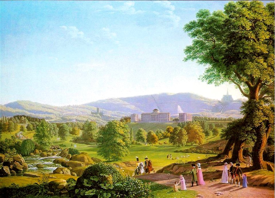 Johann Erdmann Hummel - Schloss Wilhelmshöhe with the Habichtswald - WGA11807
