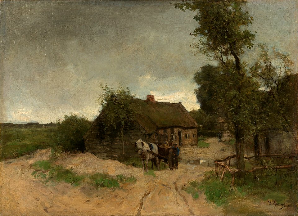 Huisje aan de zandweg Rijksmuseum SK-A-2431