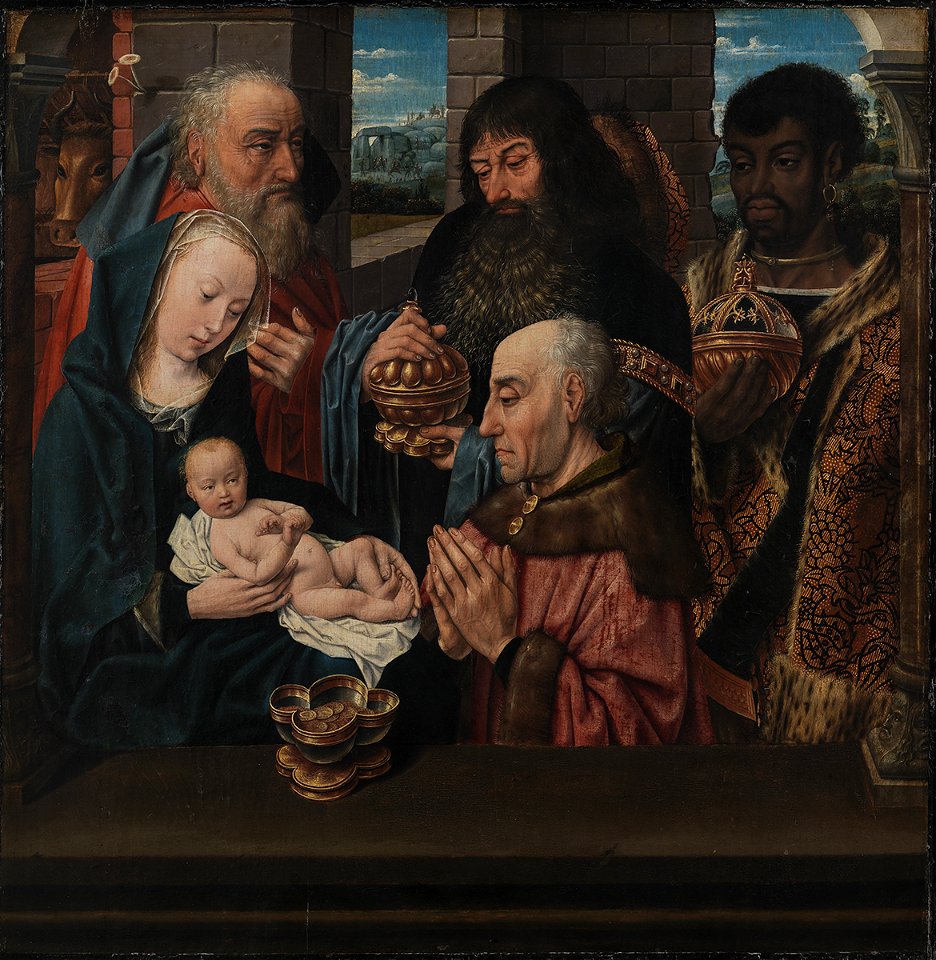 Hugo van der Goes (Værksted) Ca. 1440-1482 - The Adoration of the Kings - KMSsp336 - Statens Museum for Kunst