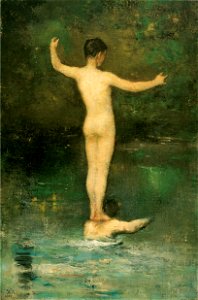 William Morris Hunt - Bathers. Free illustration for personal and commercial use.