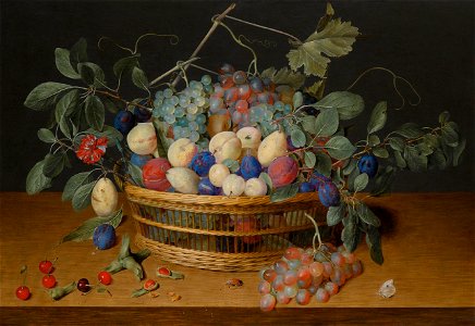 Jacob van Hulsdonck - Fruit in and around a basket