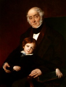 Hugues Fourau (1803-1873) - Walter MacGeough Bond (1790–1866), with His Son Edward Staples (1842–1901) - 564842 - National Trust