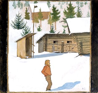 Hugo Simberg - Winter - A II 968-48 - Finnish National Gallery